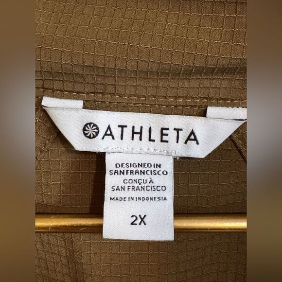 Athleta BOUNDLESS POPOVER olive size 2x - Picture 3 of 11